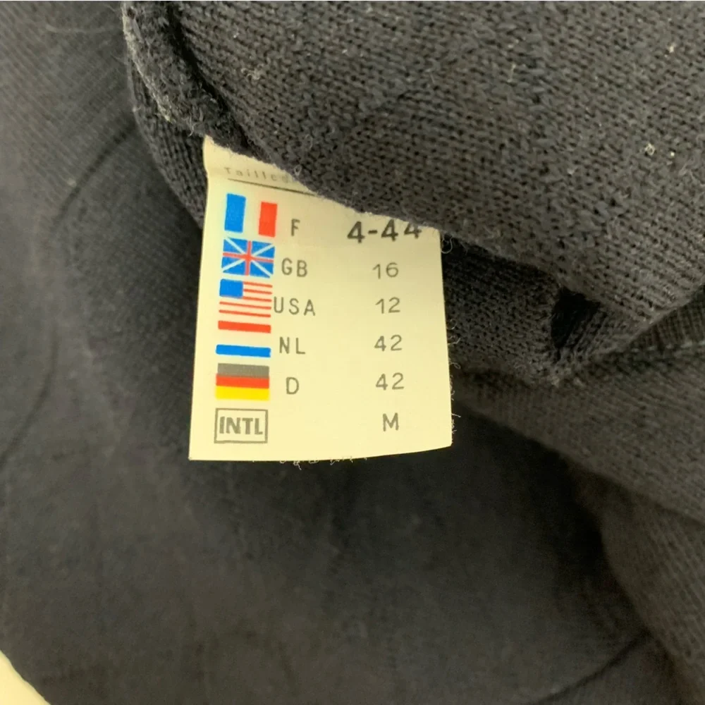 Saint James Cardigan Wool Blue France Sz 12 Metal Clasps Nautical Old Money - Picture 8 of 12